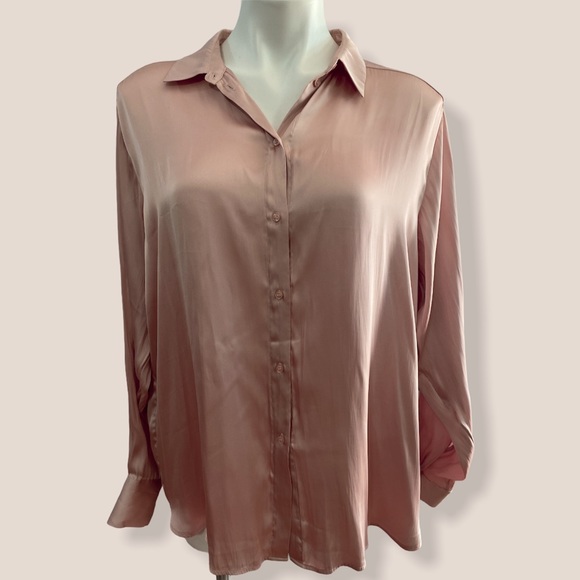 H&M Tops - NWT! H&M Pink Champagne Long Sleeve Blouse
